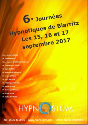 6e journées hypnotiques de Biarritz 6e journées hypnotiques de Biarritz