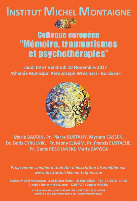 Mémoire, traumatismes et psychothérapies Mémoire, traumatismes et psychothérapies