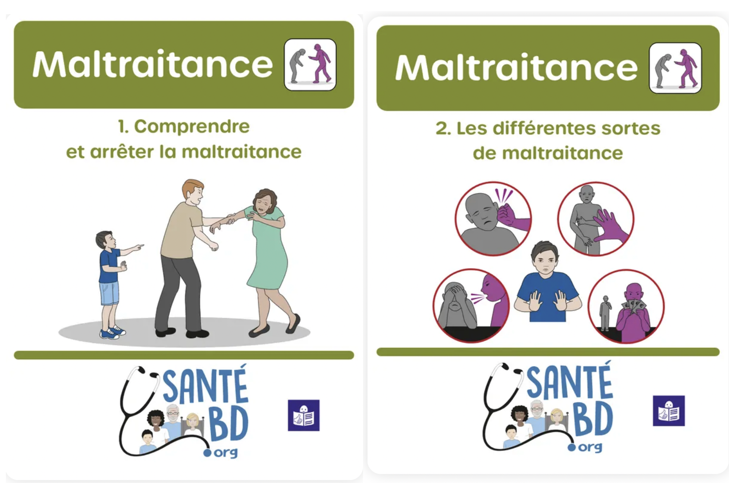 Deux BD pour expliquer la maltraitance aux personnes vulnérables Santé Mentale