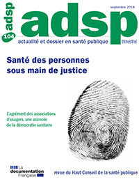 Santé des personnes sous main de justice Santé des personnes sous main de justice