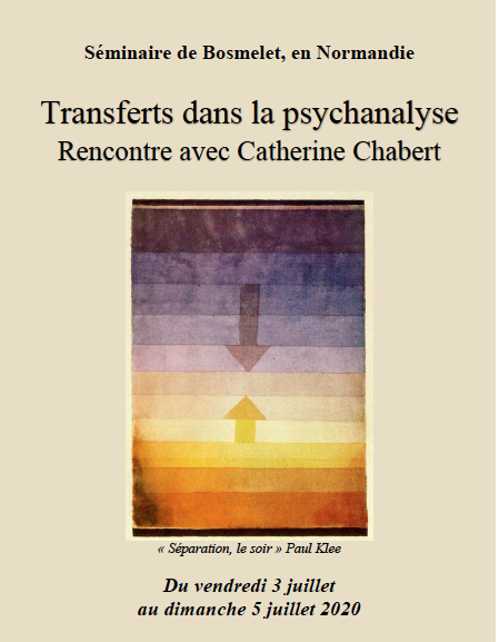 Transferts dans la psychanalyse : rencontre avec Catherine Chabert Transferts dans la psychanalyse : rencontre avec Catherine Chabert