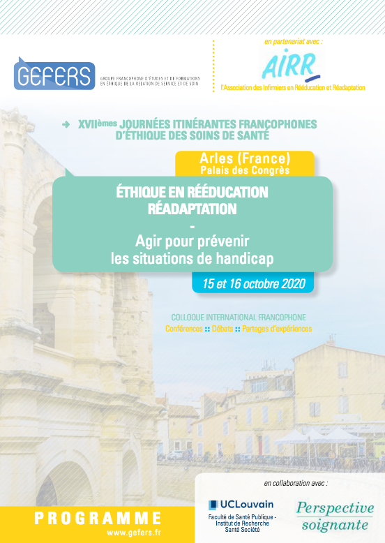 Ethique en rééducation réadaptation Ethique en rééducation réadaptation