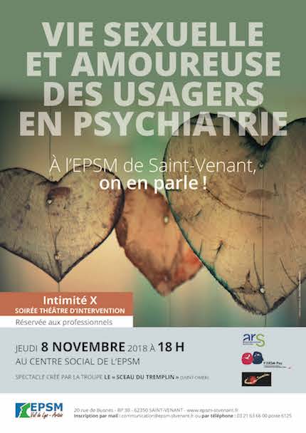 Vie sexuelle et amoureuse des usagers en psychiatrie : on en parle ! Vie sexuelle et amoureuse des usagers en psychiatrie : on en parle !