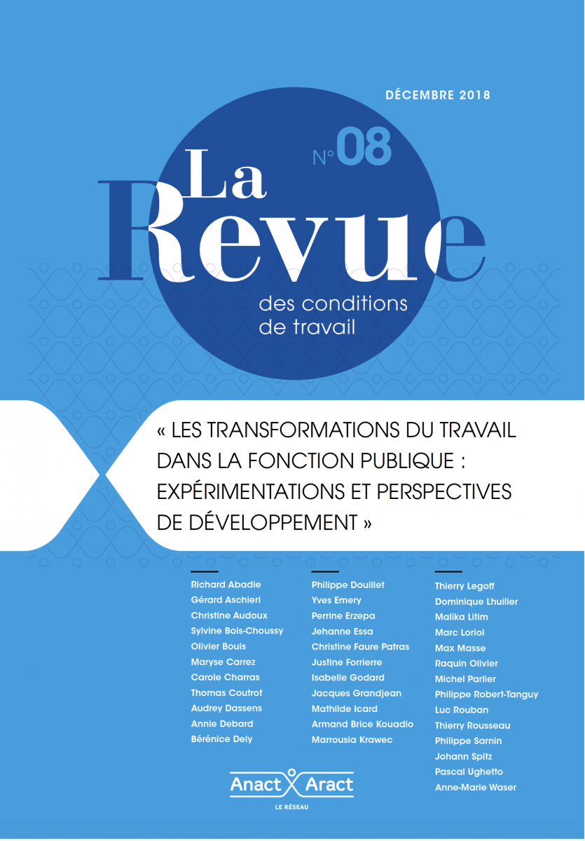Les transformations du travail dans la fonction publique : expérimentations et perspectives de développement Les transformations du travail dans la fonction publique : expérimentations et perspectives de développement