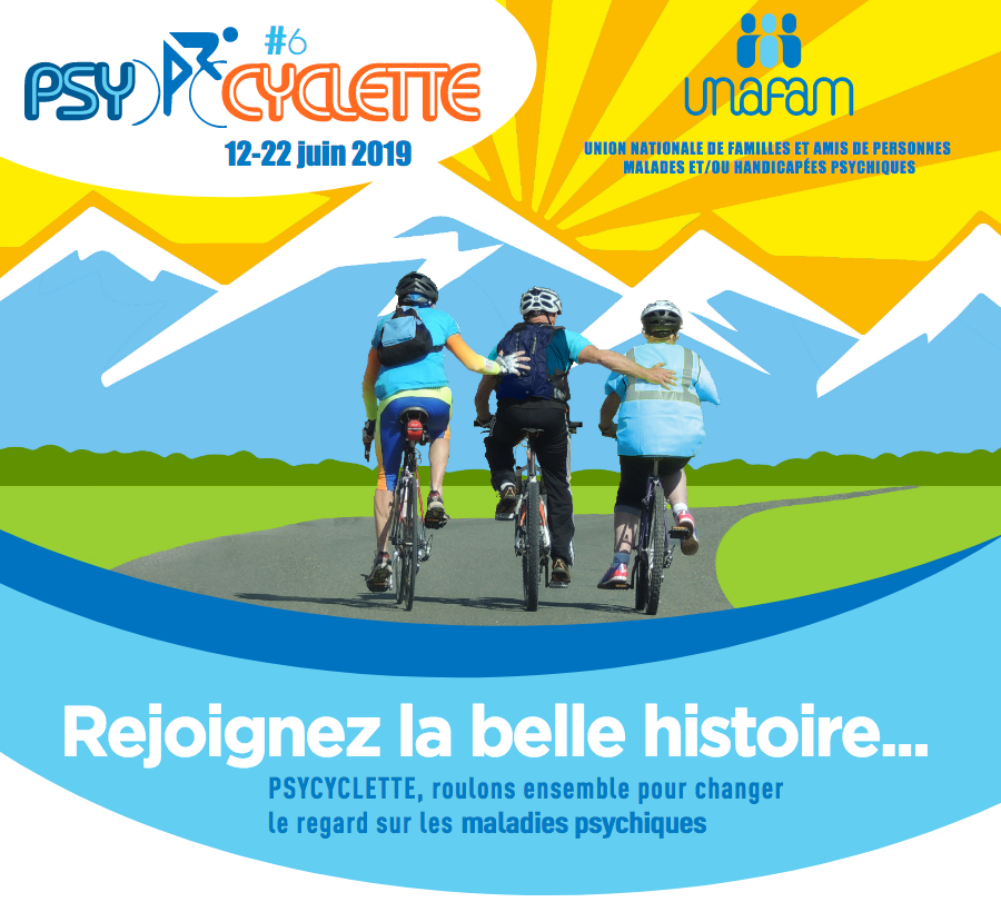 Psycyclette 2019 : relevez le défi avec l'Unafam ! Psycyclette 2019 : relevez le défi avec l'Unafam !
