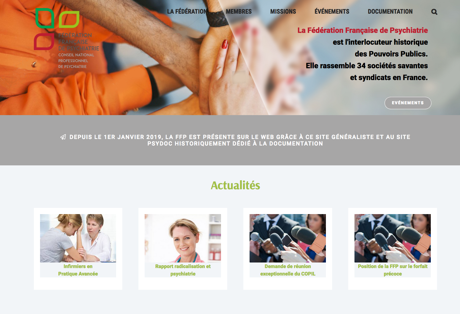 La Fédération française de psychiatrie se dote d'un nouveau site La Fédération française de psychiatrie se dote d'un nouveau site