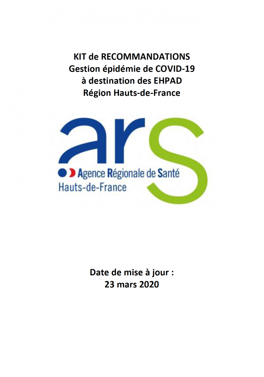 Covid-19 : un kit de recommandations pour les Ehpad Covid-19 : un kit de recommandations pour les Ehpad
