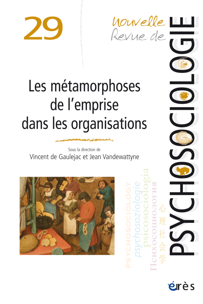 Table ronde sur Les métamorphoses de l'emprise dans les organisations Table ronde sur Les métamorphoses de l'emprise dans les organisations