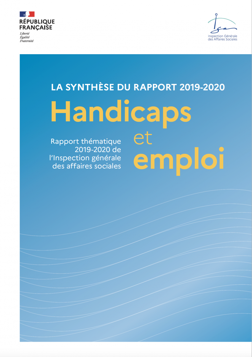 Handicaps et emploi : un rapport thématique du l'Igas Handicaps et emploi : un rapport thématique du l'Igas