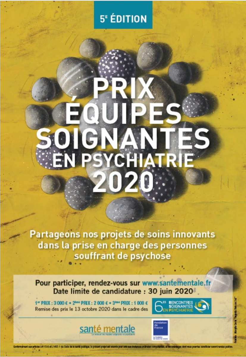 PRIX DES EQUIPES SOIGNANTES EN PSYCHIATRIE - CANDIDATEZ AVANT LE 30 SEPTEMBRE PRIX DES EQUIPES SOIGNANTES EN PSYCHIATRIE - CANDIDATEZ AVANT LE 30 SEPTEMBRE