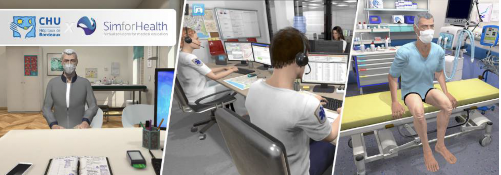 Le CHU de Bordeaux et SimforHealth créent le Covid-19: le CHU de Bordeaux et SimForHealth créent un simulateur numérique de formation pour les soignants Le CHU de Bordeaux et SimforHealth créent le Covid-19: le CHU de Bordeaux et SimForHealth créent un simulateur numérique de formation pour les soignants